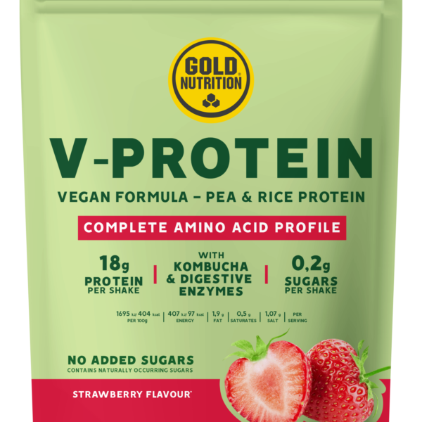 Gold Nutrition VEGAN V-PROTEIN Fragola 240g